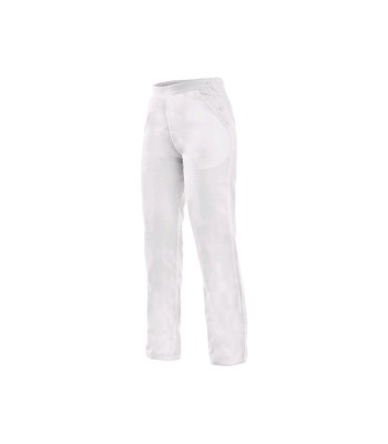 Dámske biele pracovné nohavice DARJA 190
