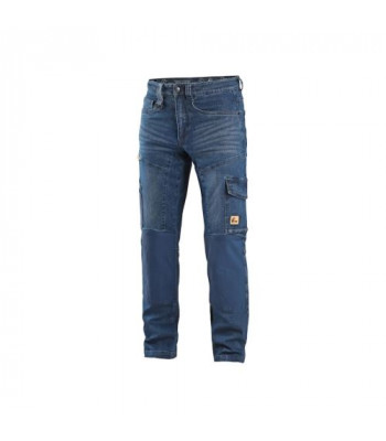 Nohavice jeans CXS ALBI, pánske, modré