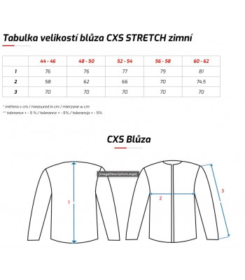 Blúza CXS STRETCH, zimná, pánska, šedo - čierna